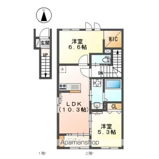 ハビテーション 南高田【2階】の間取り