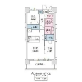 スプランディッド難波Ⅶ(セブン)【2階】の間取り