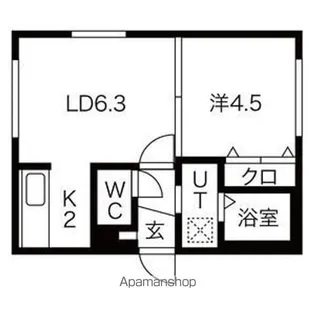 ブランノワールNORD【402号室】の間取り