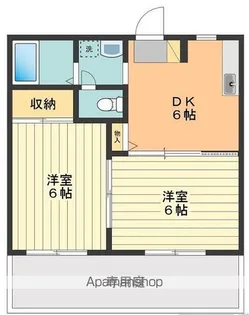 オリンピアB【1階】の間取り