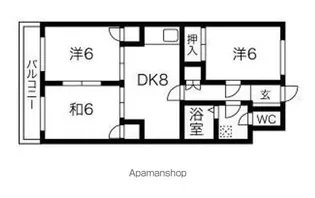 ハイム高宮【503号室】の間取り