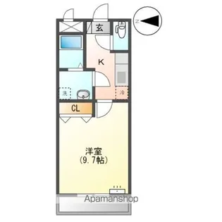 ルネサンス潮崎【103号室】の間取り