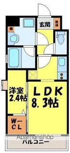 レジデンス百年橋リバーサイド【11階】の間取り