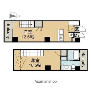 スクエア名駅南【9階】の間取り
