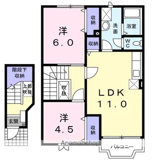 グランパルク【2階】の間取り