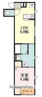 フォレスタ上杉【1階】の間取り