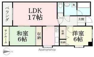 グランメゾン老松【305号室】の間取り