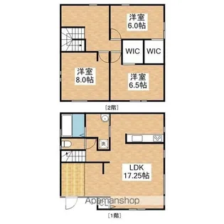 愛知県長久手市作田2丁目【一戸建】の間取り