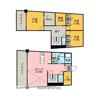アイランドシティインフィニガーデン イースト棟【11階】の間取り