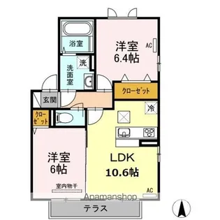 トワベール【2階】の間取り