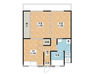 友華ハイツ【105号室】の間取り
