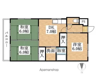 レジデンス井上【501号室】の間取り