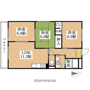 エスポワール【2階】の間取り