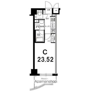 グリフィン新横浜・六番館【1103号室】の間取り