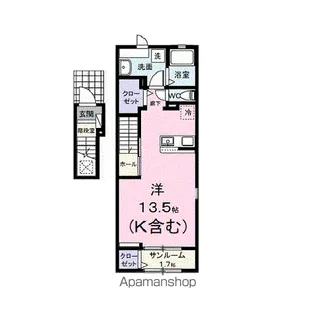 ルーセンス【2階】の間取り