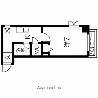 CASA SUN PROCEED【1階】の間取り