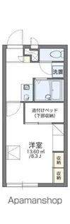 レオパレスエリカ【104号室】の間取り