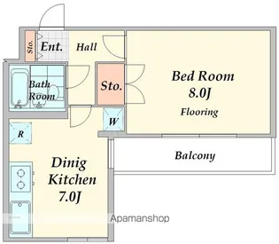 クリエイト司余丁町【2階】の間取り