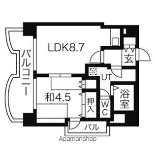 札幌ビオス館【708号室】の間取り