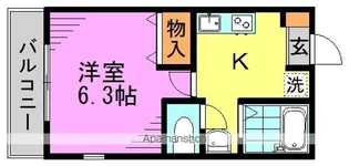 HABITATION DE LUMIERE【2階】の間取り