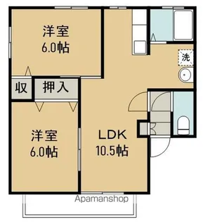 ドリームハウスD【2階】の間取り