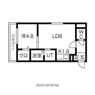 SENNA澄川(セナスミカワ)【4階】の間取り