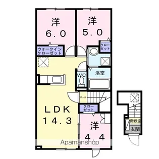 ひまわりⅤ【2階】の間取り