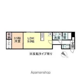WHITE SQUARE(綾田町)【1階】の間取り