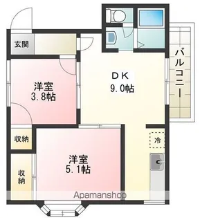 CASA・VERDEB【202号室号室】の間取り