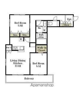 ルピナス【3階】の間取り
