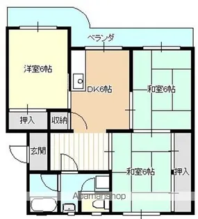 桂ハイツ【103号室】の間取り