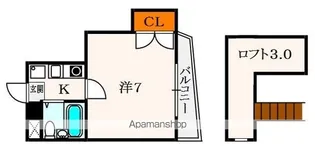 第3和幸マンション【4階】の間取り