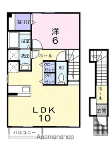 ライフサークルパート11【2階】の間取り