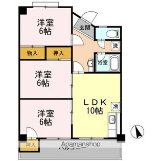 ベルティカル曙【4階】の間取り