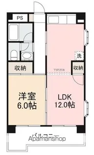 プラザ・アンジェロ【106号室】の間取り