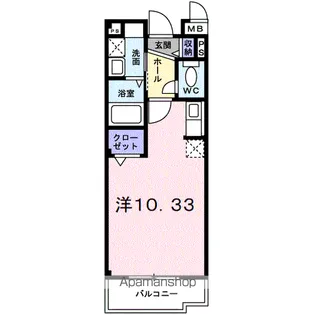 フラン リュエル ルナ【3階】の間取り