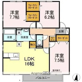 プレザント A棟【2階】の間取り