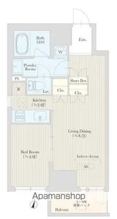 HIROO VILLAGE【6階】の間取り