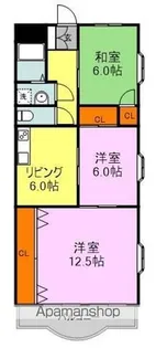 マンションヒラリー【4階】の間取り