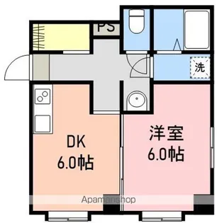 ダイナーズ鶴島【3階】の間取り