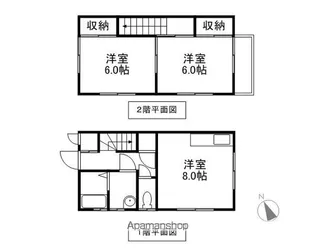 メゾネットほなみ【D号室】の間取り