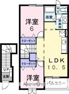 ヴィラローリー【2階】の間取り