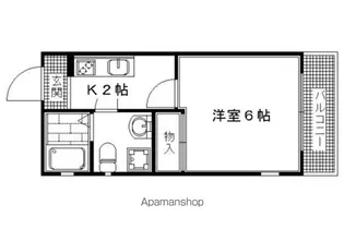 サイト京都西院【3-A号室】の間取り