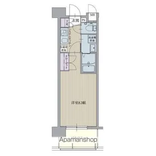 パルティール黒川【203号室号室】の間取り