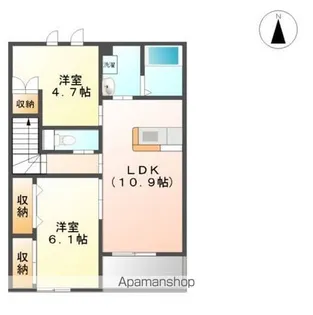 REプロニティB棟【2階】の間取り