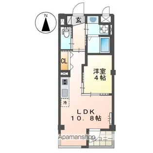 ユニヴァリィ麻生【3階】の間取り