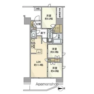 プレシス八王子横山町【10階】の間取り