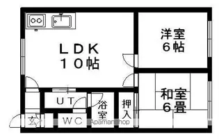コーポ高田C【101号室】の間取り