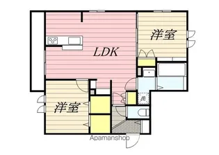 カーサ・デ・プリマベーラ幕張(旧幕張町6丁目メゾン)【2階】の間取り