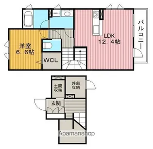 デイジーコート【2階】の間取り